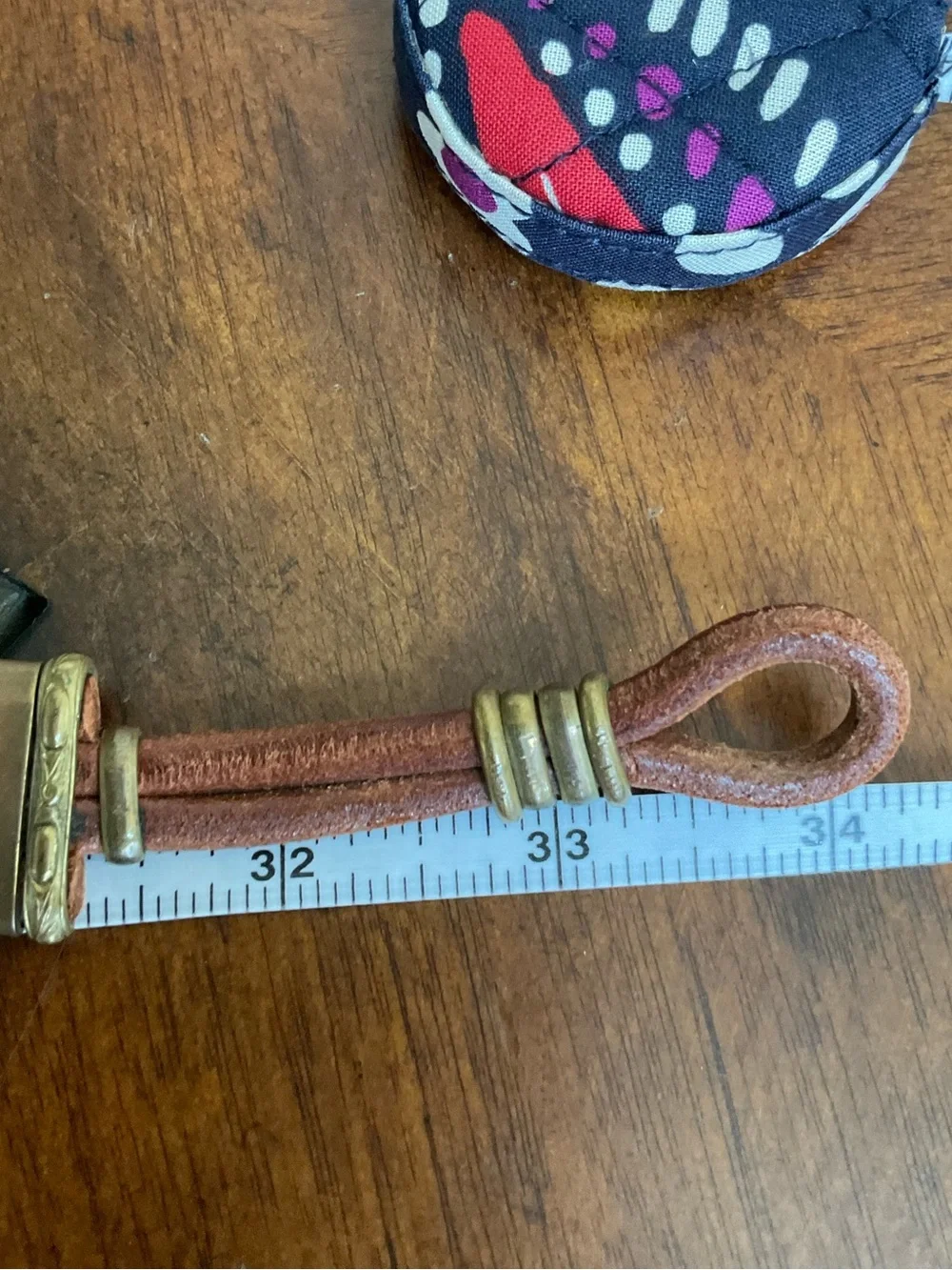 Vintage Boho Brutalist Multi-Strand Leather & Brass Statement Belt
